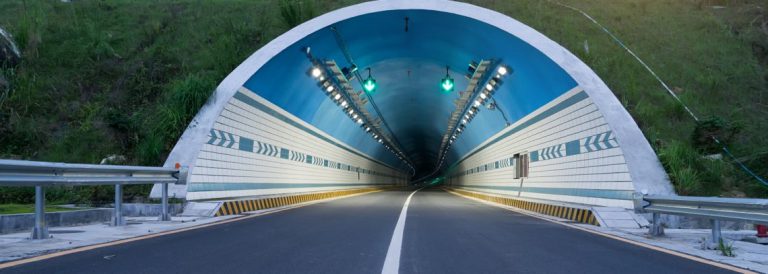 Modern,Road,Tunnel