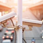 Closeup,Of,Traffic,Security,Camera,Surveillance,(cctv),On,The,Road