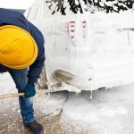 Man,Washing,American,Suv,Car,With,Mop,At,A,Self